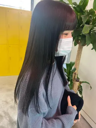 セミロング aoi ♡グレージュ ・ベージュカラーのヘアスタイル