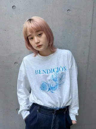 ミディアム カラー 浦和Lond 山本賢人のヘアスタイル