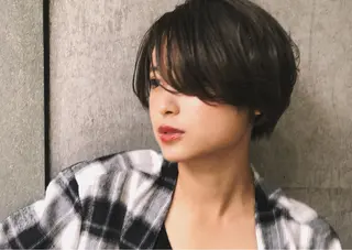 ショート カラー パーマ シェアサロン　salowin所属・✨ブリーチなし透明感 カラー🥇ユースケのヘアスタイル