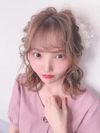 ミディアム ヘアアレンジ 櫛部洸貴/ メンズ、ヘットスパのヘアスタイル