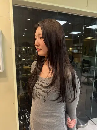 ロング カラー 伶風/デザインカット /ボブ/透明感カラーのヘアスタイル