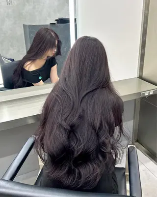 ロング カラー MAEUL NAGOYA所属・⛓韓国IDOLヘア 🥀🖤/あいりのヘアスタイル