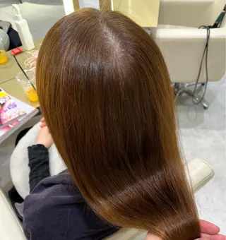 ロング カラー パーマモデル募集 /梅田/宿谷真那斗のヘアスタイル