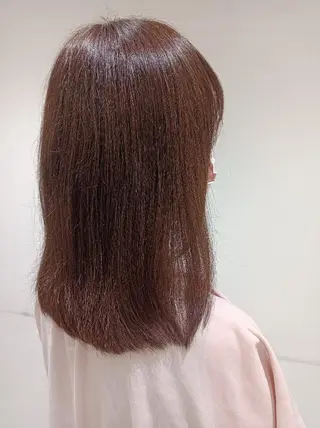 セミロング 【縮毛矯正/レディー スカット】美涼🎀のヘアスタイル
