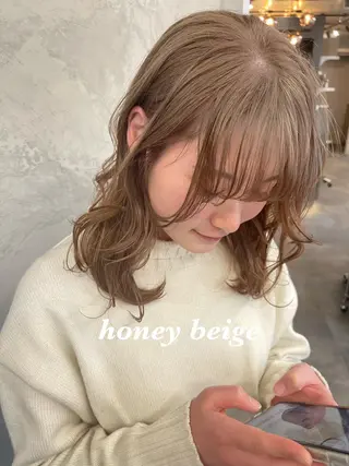 ミディアム カラー ダブルカラー /まつ毛パーマ🎀のヘアスタイル