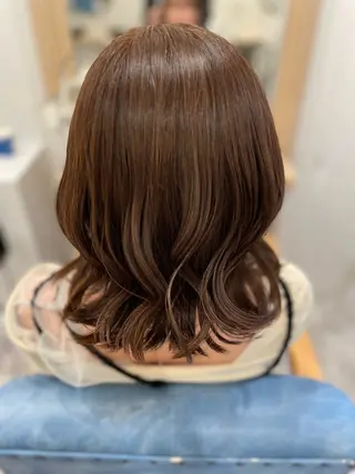 ミディアム カラー ❄️中野侑香❄️ ハイライト/ブリーチのヘアスタイル