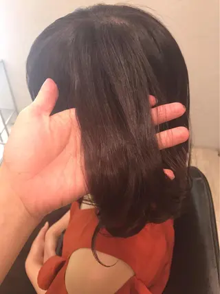 ミディアム カラー 髪質改善TR 透明感カラーHanaのヘアスタイル