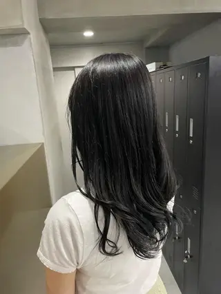 セミロング カラー ヘアアレンジ HERMITAGE/ chihiroのヘアスタイル