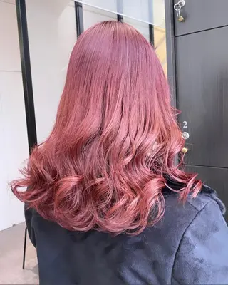 セミロング カラー 💗ガーリーヘア🎀 saki💗のヘアスタイル