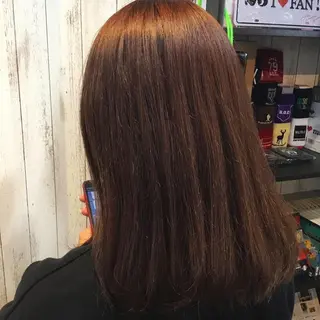 セミロング カラー 金崎 新吾のヘアスタイル