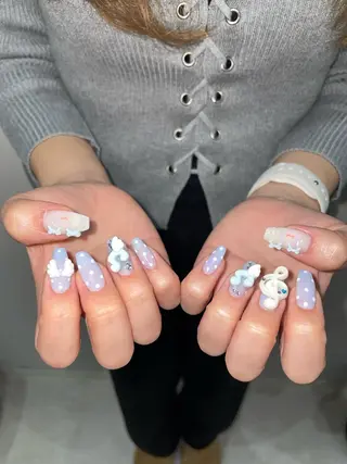 ネイル GO TODAY 吉祥寺Glint所属・うの 韓国ﾈｲﾙ໒꒱⋆⭒˚のネイルデザイン