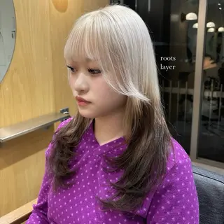 ロング カラー 🌈艶ハイトーン🌈 心を込めます🤝涼介のヘアスタイル