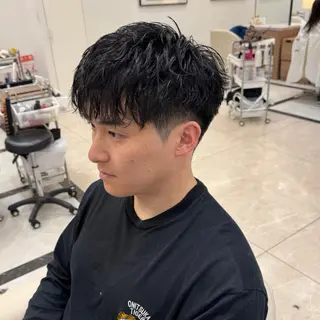 ショート パーマ メンズ SALOWIN名古屋Suite店所属・名古屋のメンズ特化 美容師/わたるのヘアスタイル