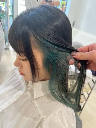 セミロング カラー R u i /透明感カラーのヘアスタイル