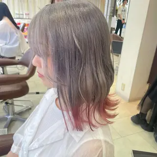 ミディアム カラー 西村 亜弥のヘアスタイル