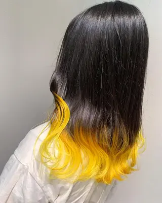 セミロング カラー ヘアアレンジ 新宿color🐝 AYAKA🌈💖のヘアスタイル