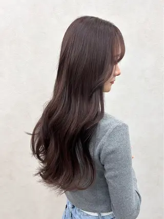 ロング カラー 🌷横浜/レイヤー /艶カラー🌷のヘアスタイル