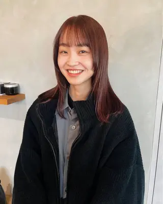 ミディアム カラー 小野 龍樹のヘアスタイル