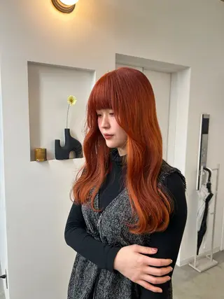 ロング ブリーチ୨୧大阪梅田 タカシマリナ♡のヘアスタイル