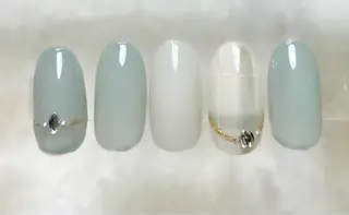 ネイル うる艶♡透明感ネイル Rirashiaのネイルデザイン