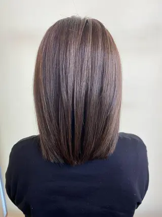 ミディアム カラー ✴︎ヒラガカナ✴︎ ECLAT HAIRのヘアスタイル