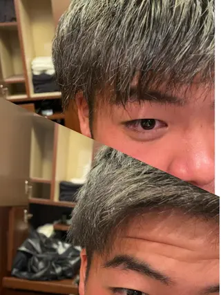 ショート パーマ メンズ カット指名No1漆原 聡のヘアスタイル