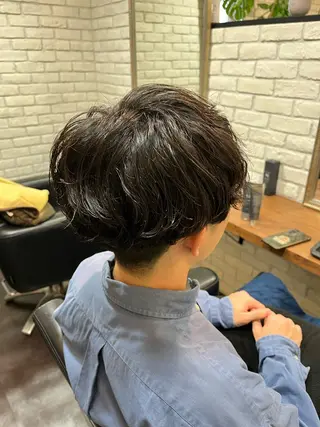 ショート カラー パーマ メンズ 0円カットモデル募集 /瀧澤 陽奈 ☾ᐝのヘアスタイル