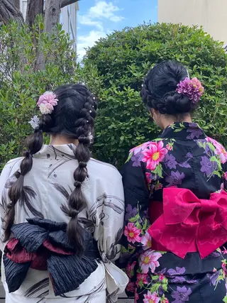 ヘアアレンジ 【coco.】hair所属・カジカワサキ/髪質 改善/クロスパーマのヘアスタイル