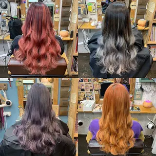 ロング ❤️‍🔥シールエク ＋カラー京❤️‍🔥のヘアスタイル