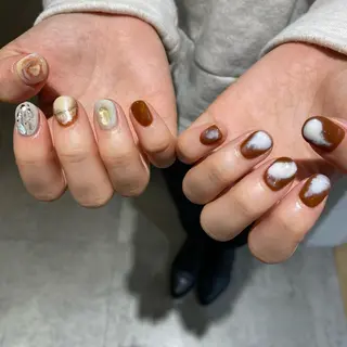 ネイル sio.nail&eyebrow salon shimokitazawa2号店所属・nailist mana𖤐´-のネイルデザイン