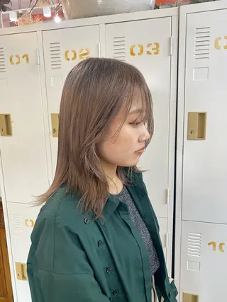 ミディアム カラー YURAGI🌿 SAKIのヘアスタイル