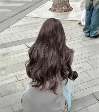 ロング 🤍韓国風透明髪🤍 レイヤー🤍きょうのヘアスタイル