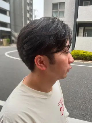 メンズ Aube Hair McQueen所属・クリハラ シュウのヘアスタイル