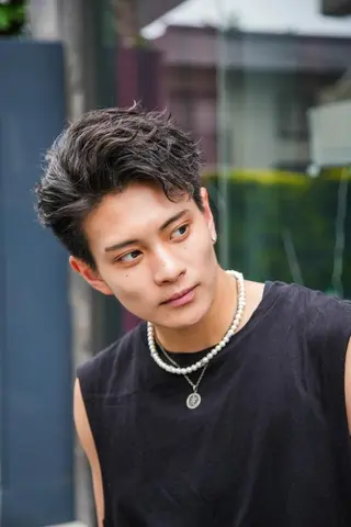 ミディアム メンズ 楽にキマる ⚔️夢生志(ゆうし)のヘアスタイル