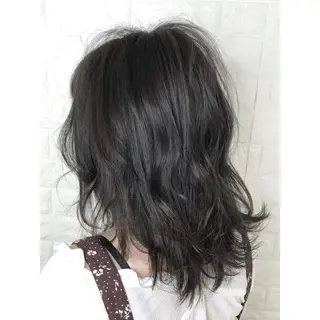 ミディアム カラー KIZU 髪質改善 オカルト怪談のヘアスタイル