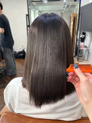 ミディアム 🧸艶ブリーチ/深み カラー🌺Noa🌺のヘアスタイル