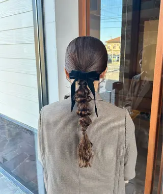 ロング 村松 麻菜のヘアスタイル