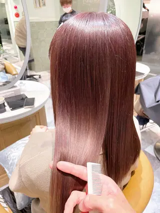 ミディアム 【代表】 高瀬慎也/縮毛矯正のヘアスタイル