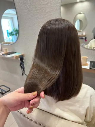 ミディアム 透明感カラー⭐️🌈 野村玲美のヘアスタイル