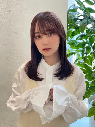 ミディアム カラー 内山 湧勝/ショート パーマ特化美容師のヘアスタイル