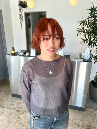 ショート パーマ piilo. かわい  なつみのヘアスタイル