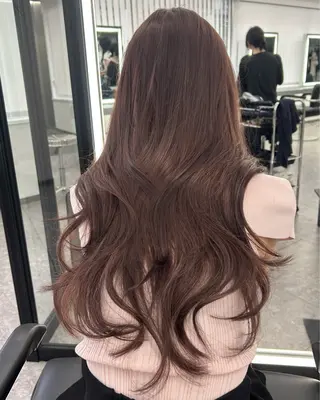 ロング カラー LANDS所属・nanaka 🤍韓国ワンホンヘアのヘアスタイル