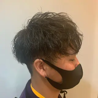 ショート カラー パーマ メンズ パーマ特化美容師 佐藤壮流のヘアスタイル