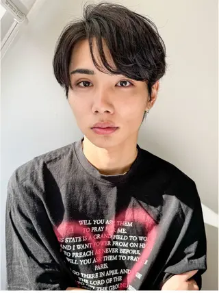 ショート パーマ メンズ 加藤 いくみのヘアスタイル