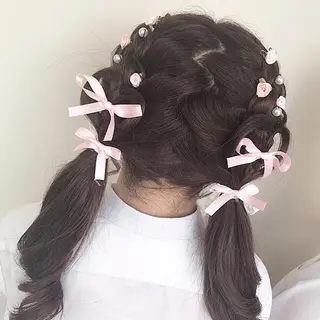 ヘアアレンジ 顔まわり‎🤍小顔 カット🤍みさきのヘアスタイル
