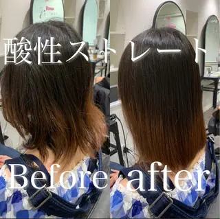 セミロング 【酸性ストレート】 宮下和明のヘアスタイル