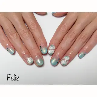 ネイル 痛ネイル/ワンホン/ フィルイン/長さだしのネイルデザイン