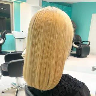 セミロング カラー Natsuki🤍 透明感×艶カラー🫧のヘアスタイル