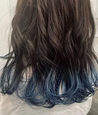 ロング カラー Repos by moi所属・RINA/特殊ヘア/ 高発色ワンカラーのヘアスタイル