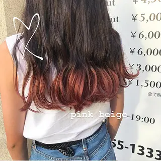 ロング riho/ブリーチ/ デザインカラー/辻堂のヘアスタイル